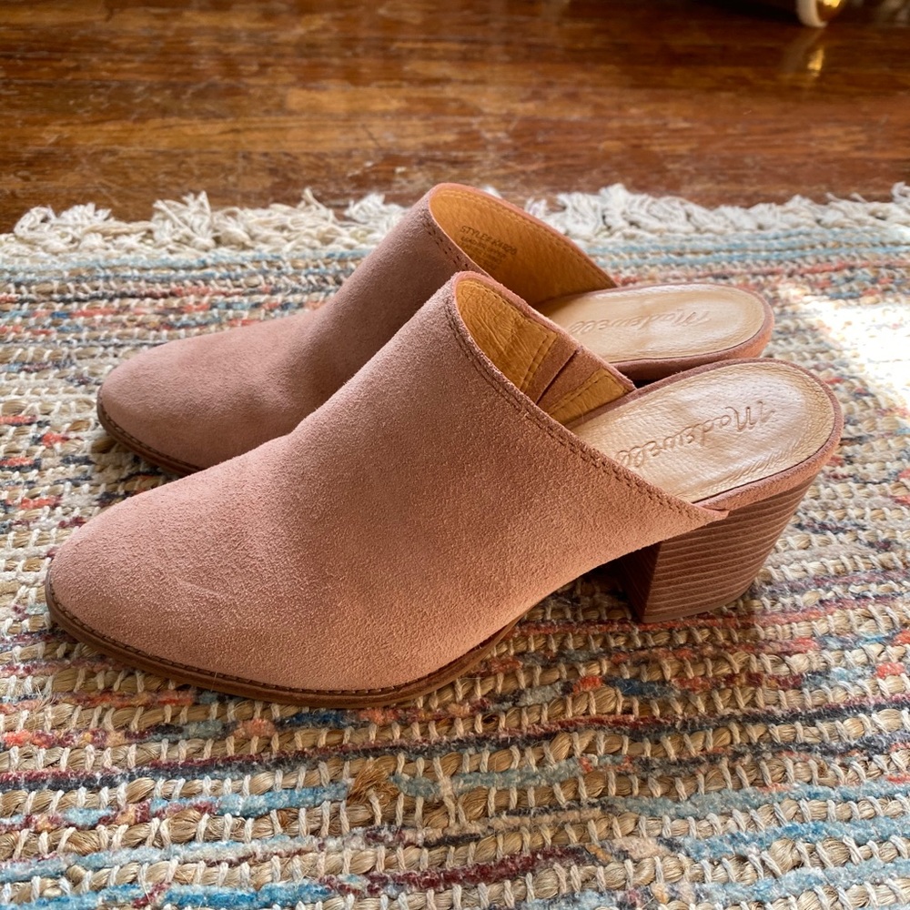 Madewell Pink Mules